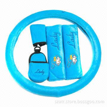 Car Steering Wheel Cover Kit, Available in Various Colors